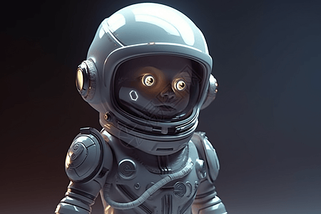 一个未来的宇航员背景图片