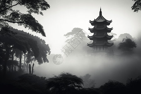 神秘的中国宝塔图片