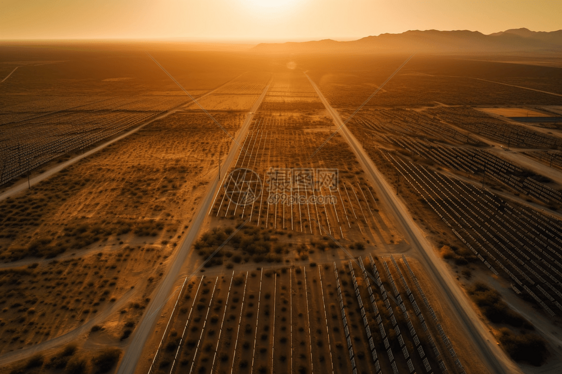 沙漠景观的太阳能图片