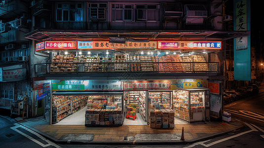 丰富多彩的便利店无人驾驶图片