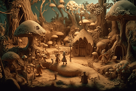 3D粘土的童话世界图片