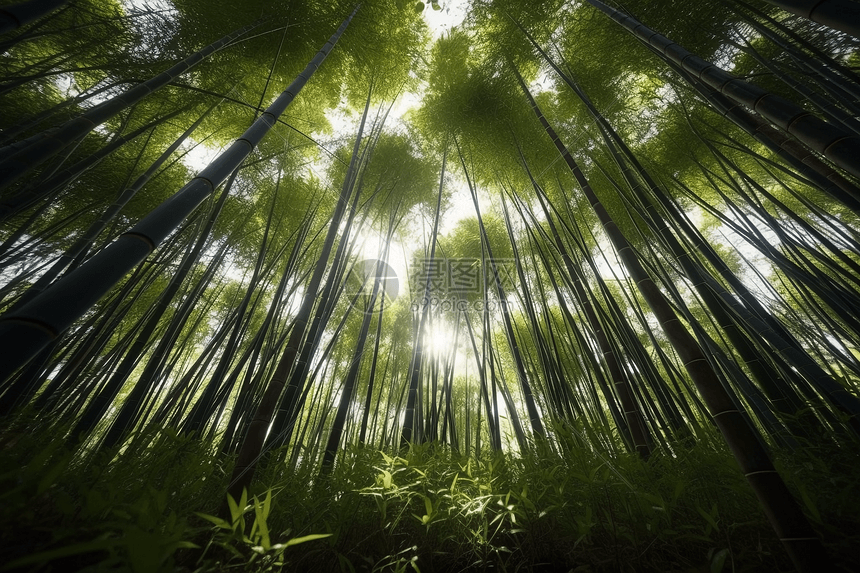 竹林里的竹子图片