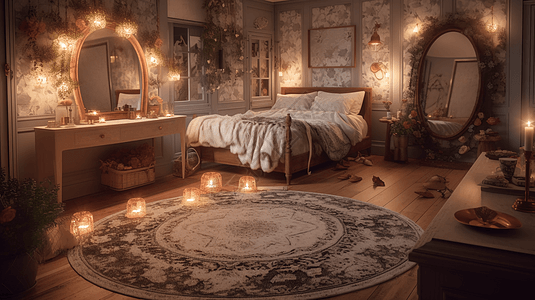 古典家居卧室图片