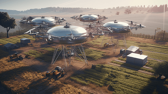 新能源创新农场3D概念图图片