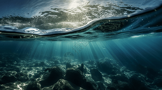 海洋生物保护场景图片