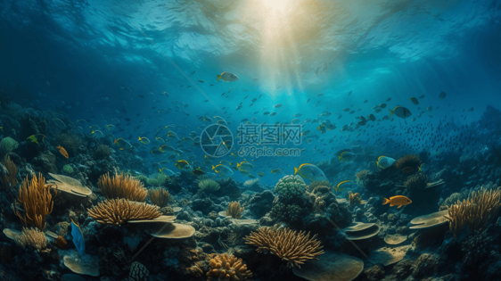 海洋生物水下图片