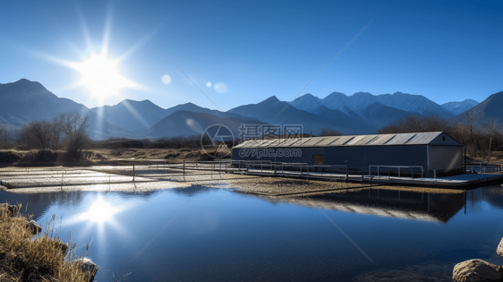 太阳能鱼类孵化场图片