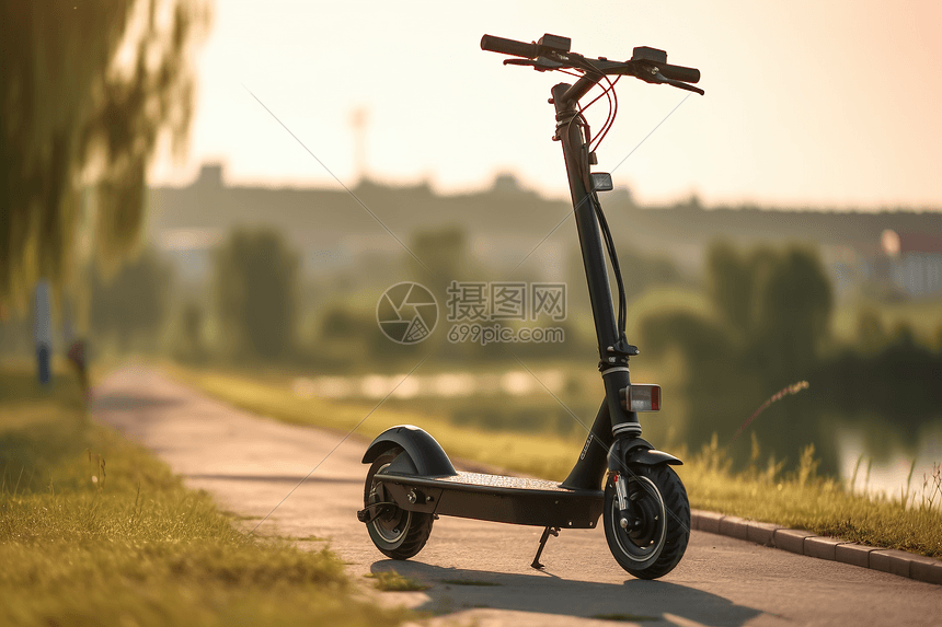 电动滑板车特写图图片