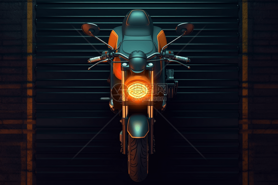 电动摩托车3D概念图图片