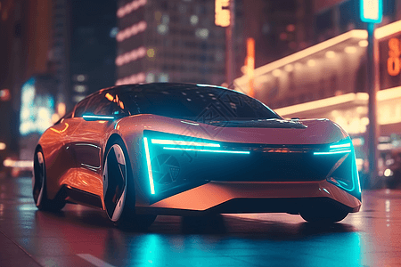 未来派电动汽车概念图图片