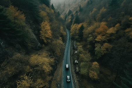 汽车在山路上赛车图片