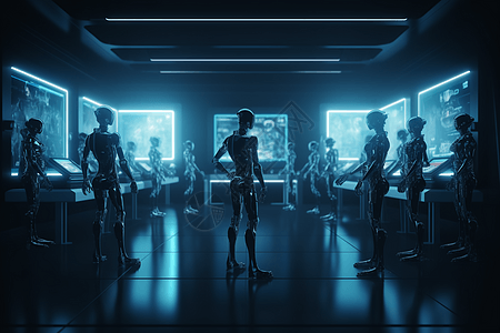 机器人的未来派展览图片