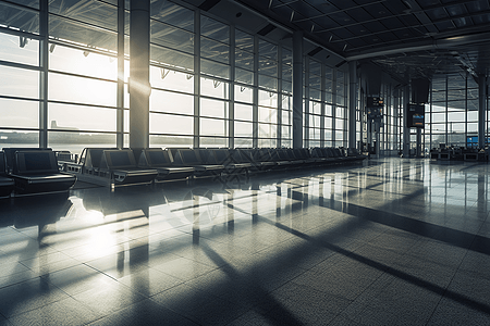 现代机场航站楼的照片图片