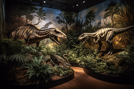 历史博物馆恐龙立体模型图片