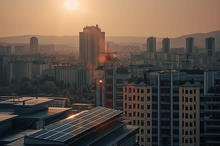 太阳能电池板安装图片