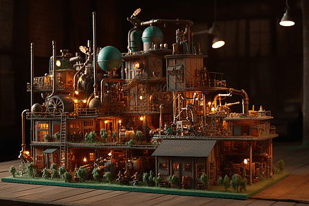 工厂的模型图片