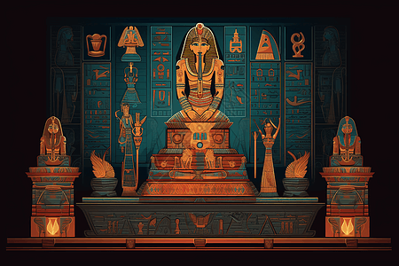 古埃及文物插图图片