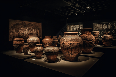 古代陶器的历史展览图片