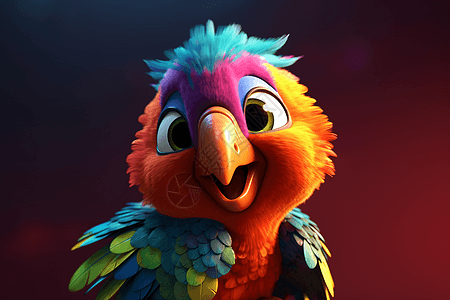 色彩缤纷的鹦鹉图片