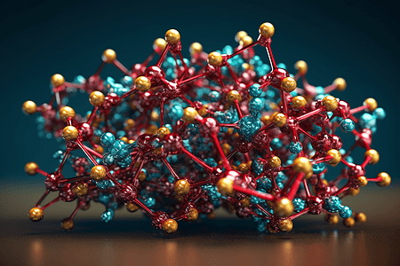 分子高质量3D可视化背景图片