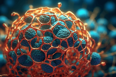 生物分子的3D模型图片