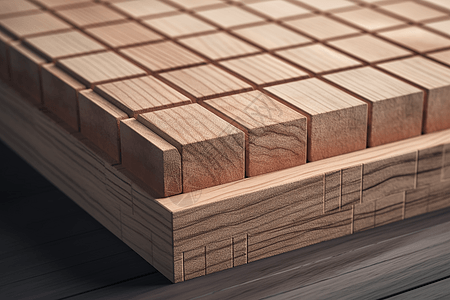 木质方块材料高清图片