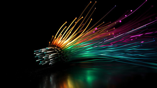 高速光纤互联网连接图片