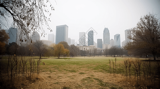 城市公园景色图片