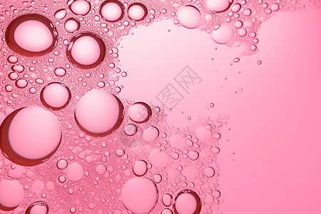 粉色油泡水抽象背景壁纸图片