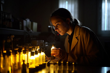 生物研究人员实验场景图片