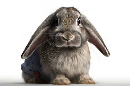 可爱的兔子特写图图片