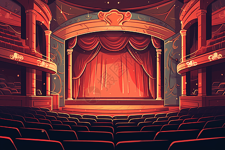 剧场舞台背景图片
