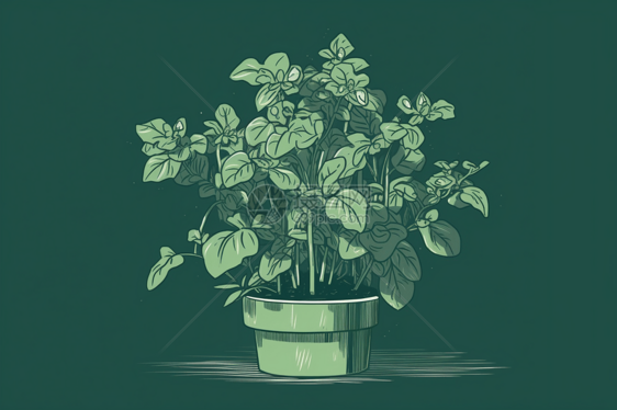 黄耆植物的插图图片