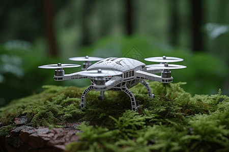森林中的无人机图片