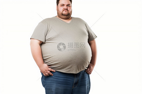 肥胖症的男士全身图图片