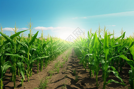 玉米种植农场图片