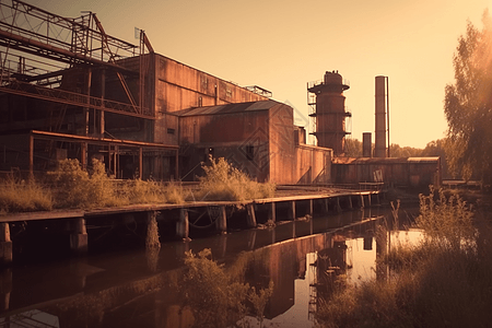 废弃工业图片