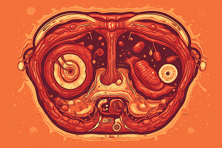 胃的形状图片