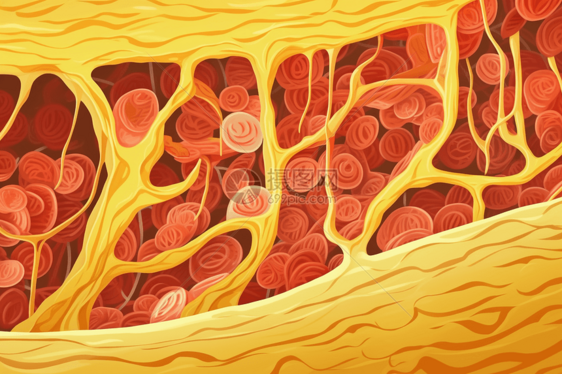人体肌肉组织图片
