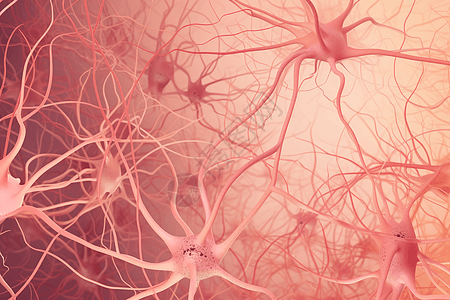 神经元分布图背景图片