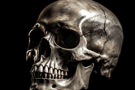 3d合成的人类头骨图片