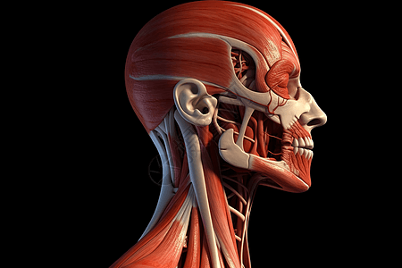 3d人体颈部合成图高清图片