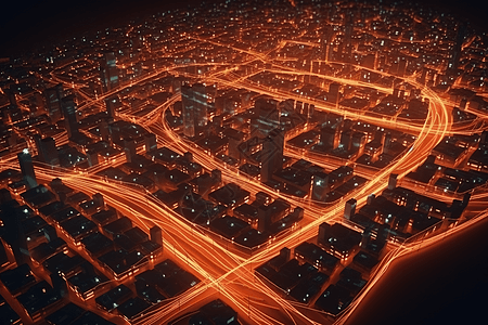 城市枢纽图背景图片
