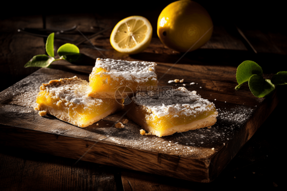 柠檬条蛋糕图片