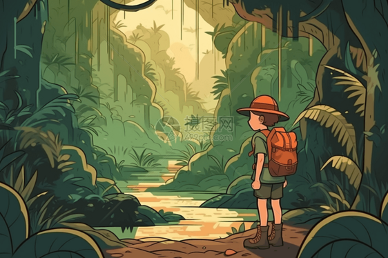 小冒险家穿越大丛林图片