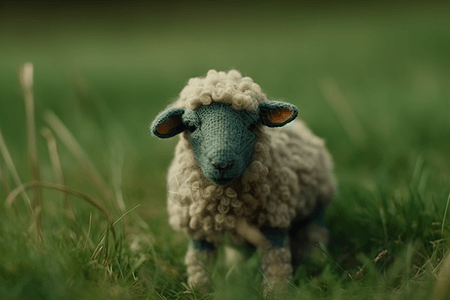 羊毛毡羊图片