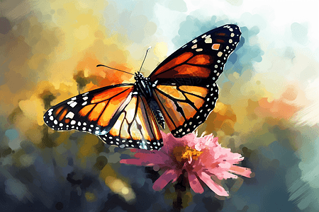 一只精致美丽的蝴蝶图片