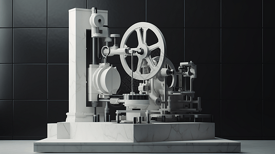 发动机原理3D概念图图片