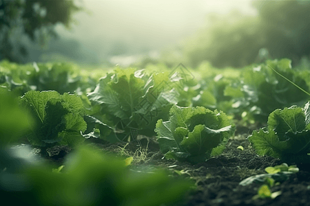 农场卷心菜植物特写图片