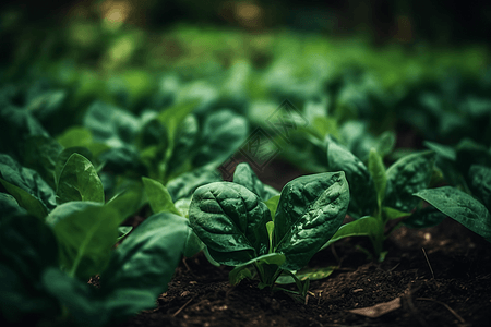 种植菠菜农场基地背景图片